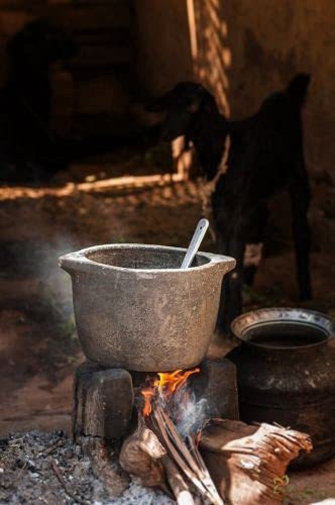 Indian Soapstone Covered Pot