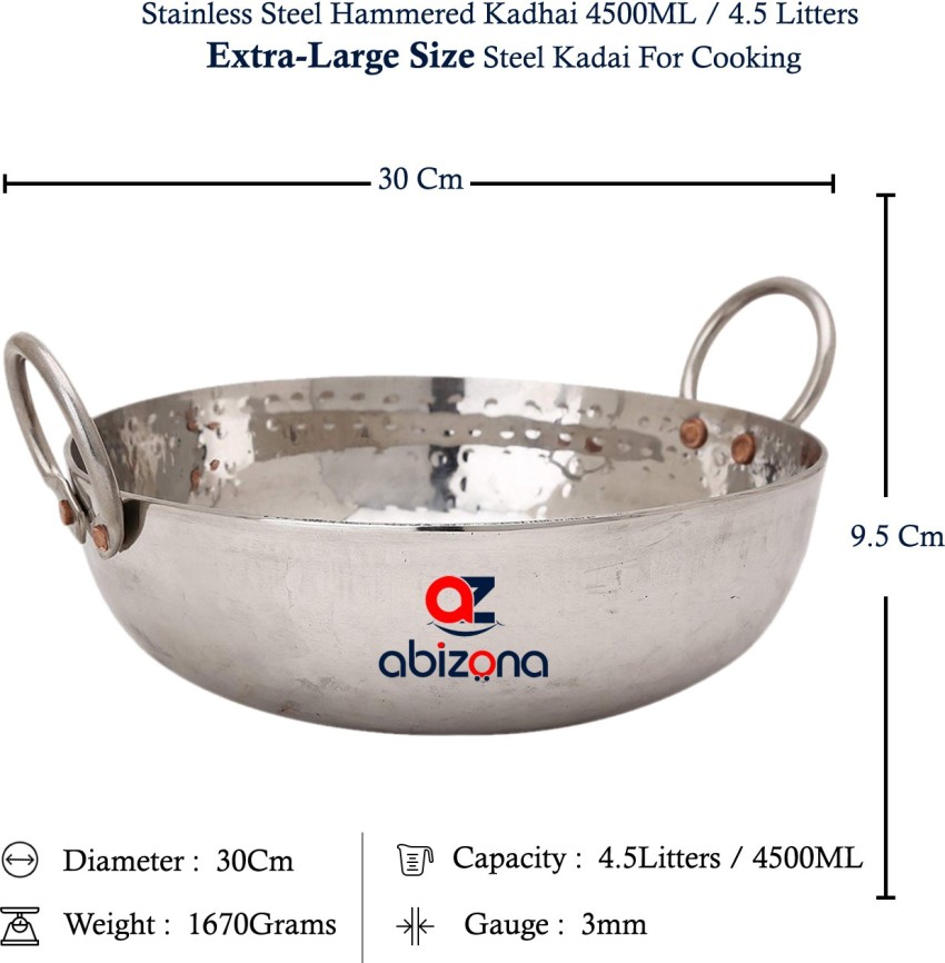 Iron Kadai Extra Large - 4 To 4.5 Litre