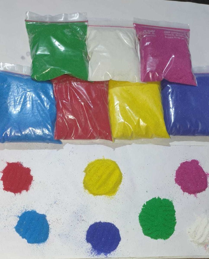  Generic Rangoli Powder (Multicolored 100gm x 10