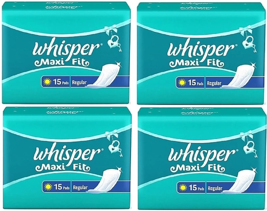 Whisper maxi fit 2025 regular 15 pads