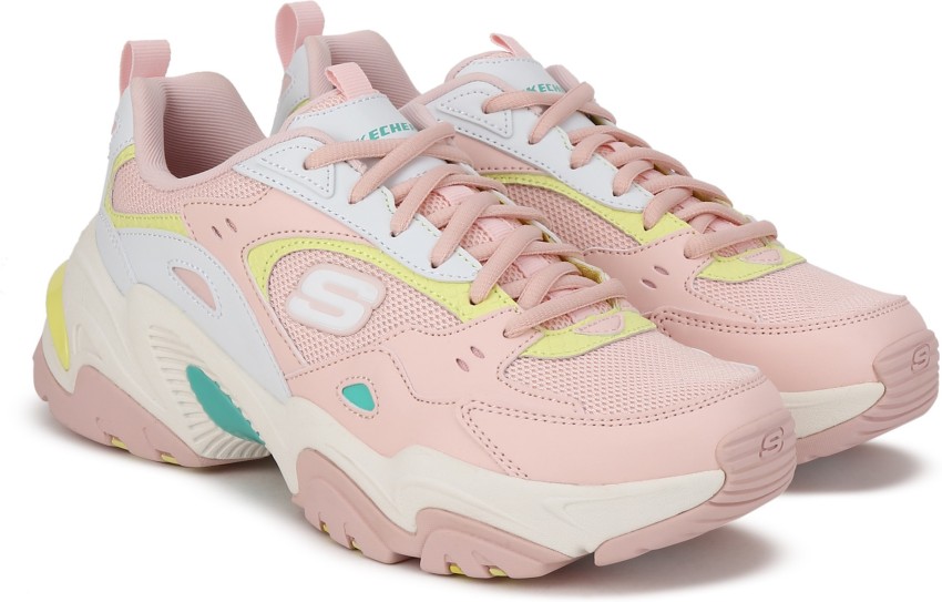 Skechers d'lite chunky outlet trainers 3.0 in pastel