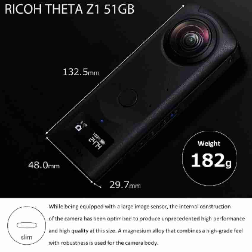 RICOH Theta Z1 51GB 360 Camera, 1 inch BIS CMOS Price in India - Buy RICOH  Theta Z1 51GB 360 Camera, 1 inch BIS CMOS online at