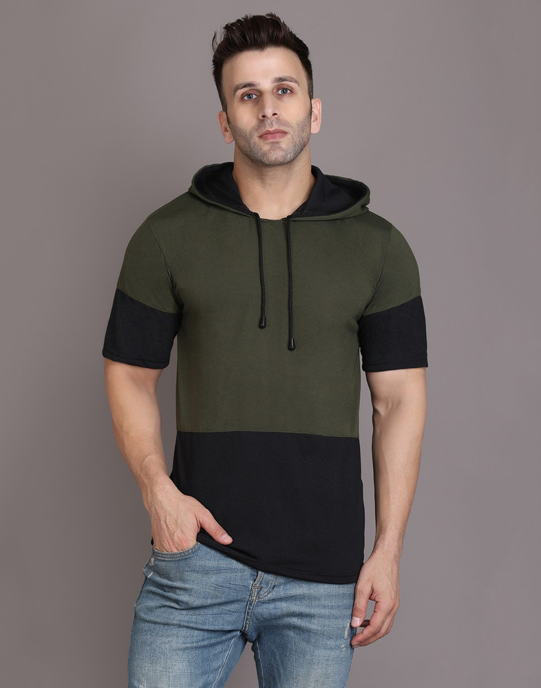 HIGHLENCE Solid Men Hooded Neck Green T Shirt Buy HIGHLENCE Solid Men Hooded Neck Green T Shirt Online at Best Prices in India Flipkart