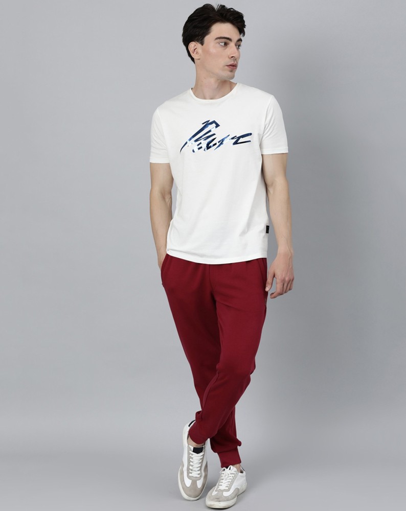 Rare Rabbit Solid Men Red Track Pants - Buy Rare Rabbit Solid Men Red Track  Pants Online at Best Prices in India