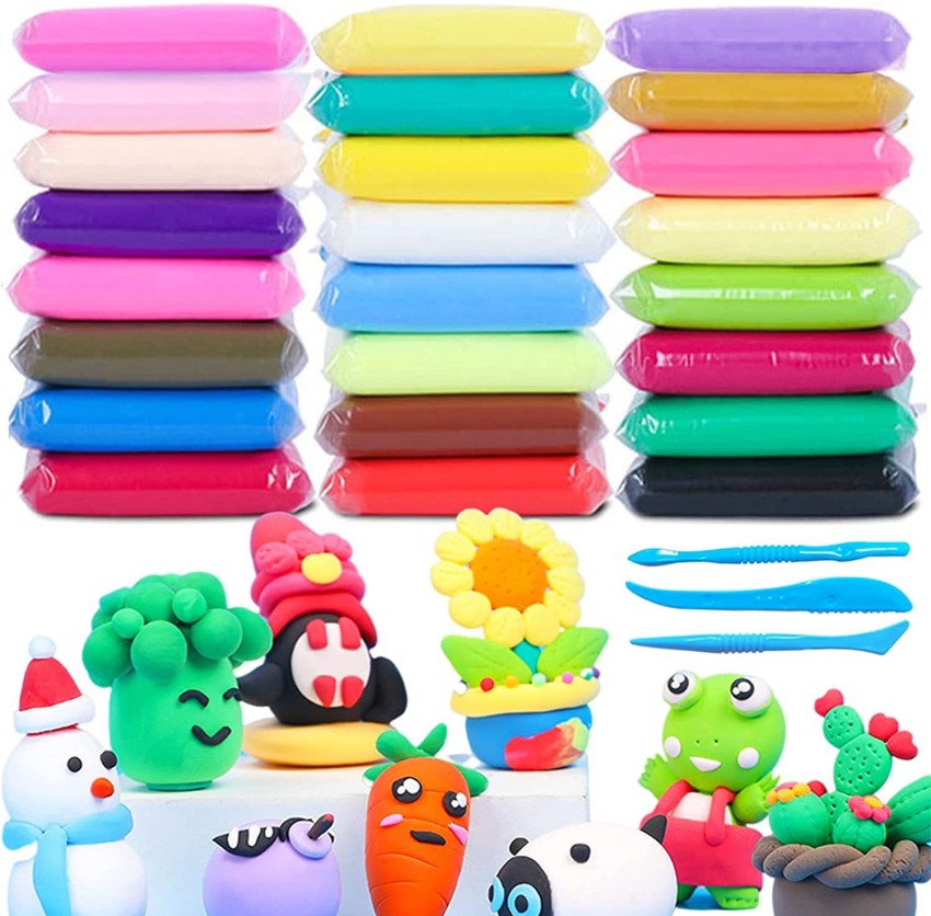 Esmi Ultra-Light Creative Art and Craft Air Dry Super Clay - Set of 12  Colourful Clay at Rs 80/piece, Kids Toys in Gurugram