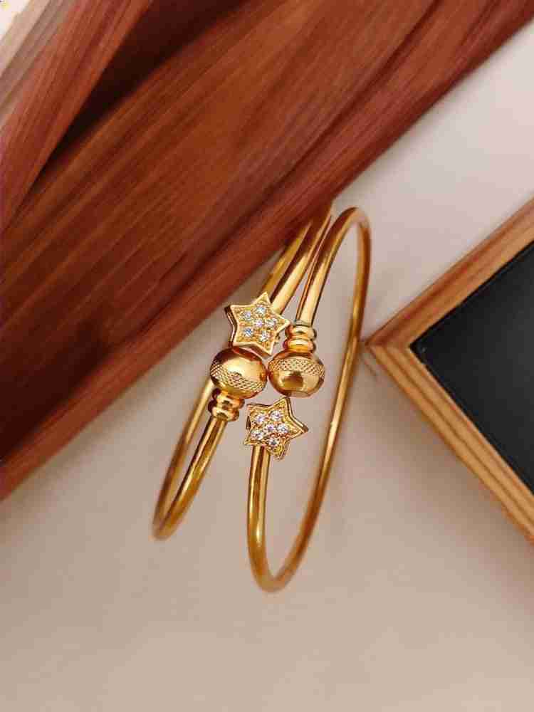 BHADANITREAD Alloy Gold plated Bangle Set Price in India Buy