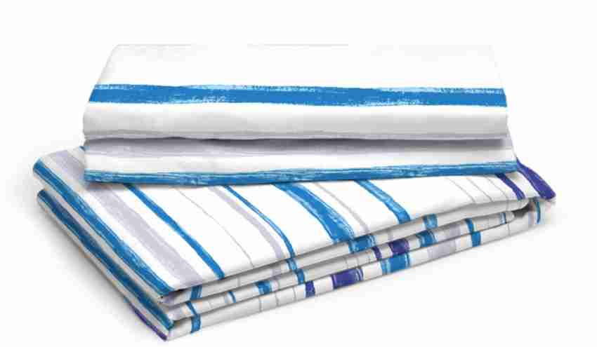 Lv enterprises 160 TC Satin Double Striped Flat Bedsheet - Buy Lv  enterprises 160 TC Satin Double Striped Flat Bedsheet Online at Best Price  in India