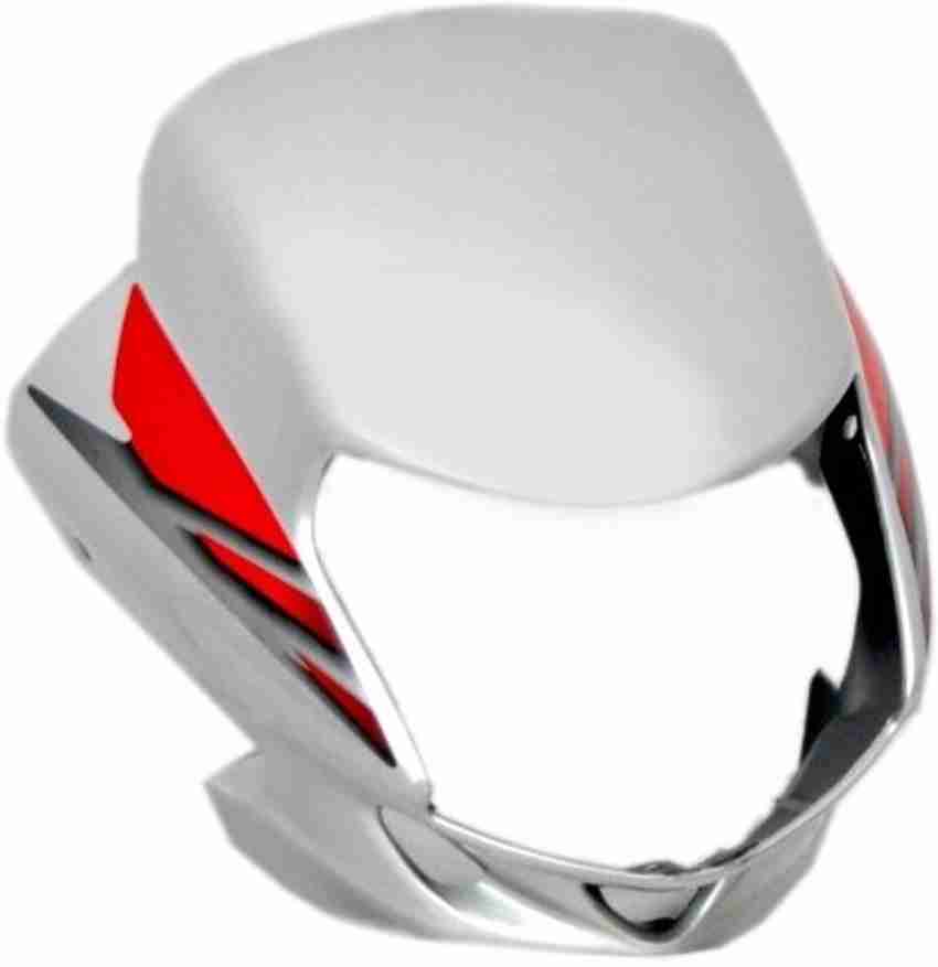 Raghav International HLV CD DLX O M Passion Type Headlight Visor for CD Deluxe Silver Red Bike Headlight Visor Price in India Buy Raghav International HLV CD DLX O M Passion