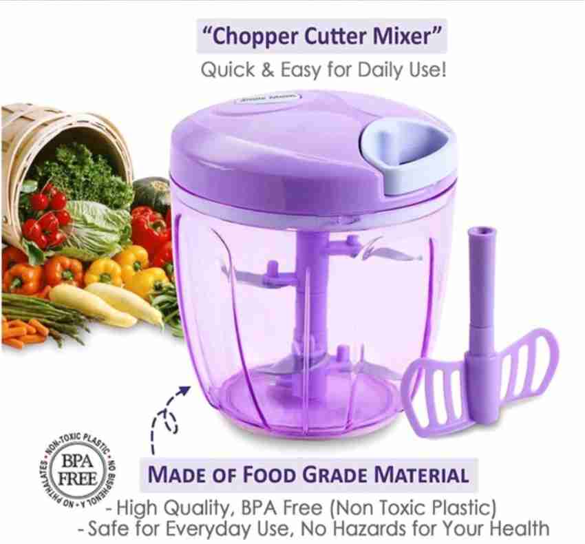 Pigeon Vegetable Chopper, Handy and Compact Manual Food Chopper with  Stainless Steel Blades, 0.9 Liters, Large Hand Powered, Onion Chopper, Vegetable Cutter, Veggie chopper