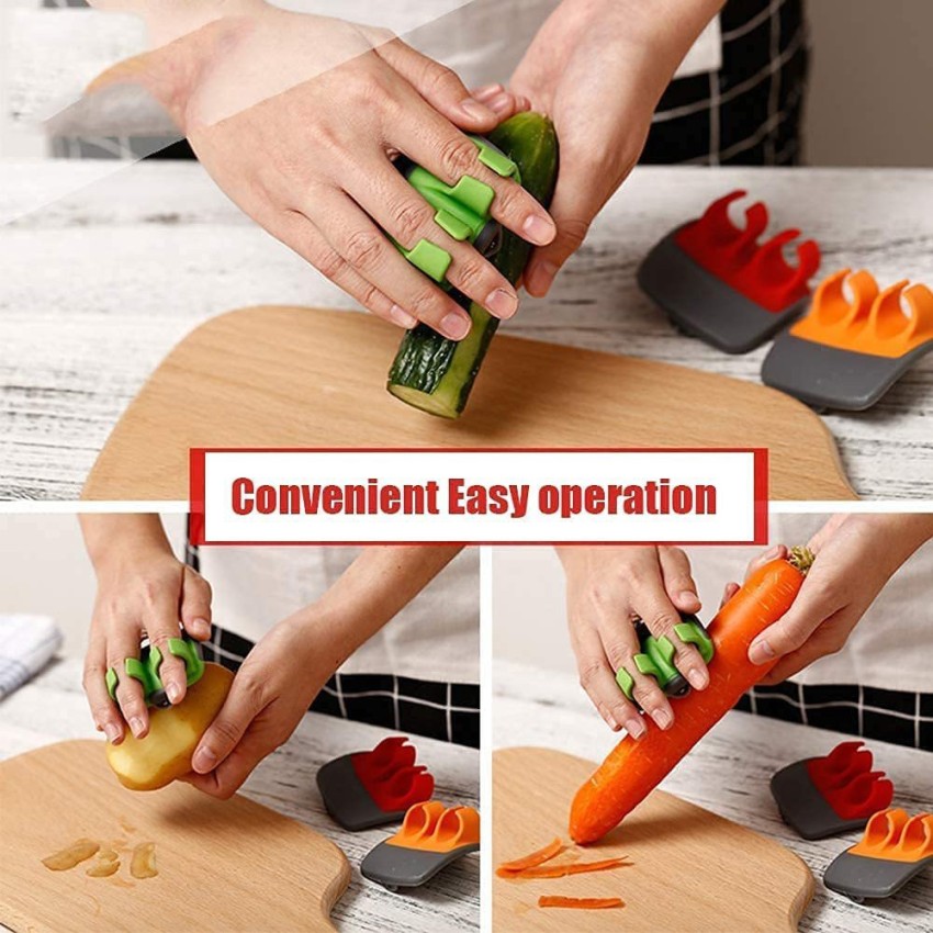 3 In 1 Home Kitchen Vegetable Peeler Tool With Rotating Peeler Blade,  Creative Design Fruit Corer And Julienne Slicer