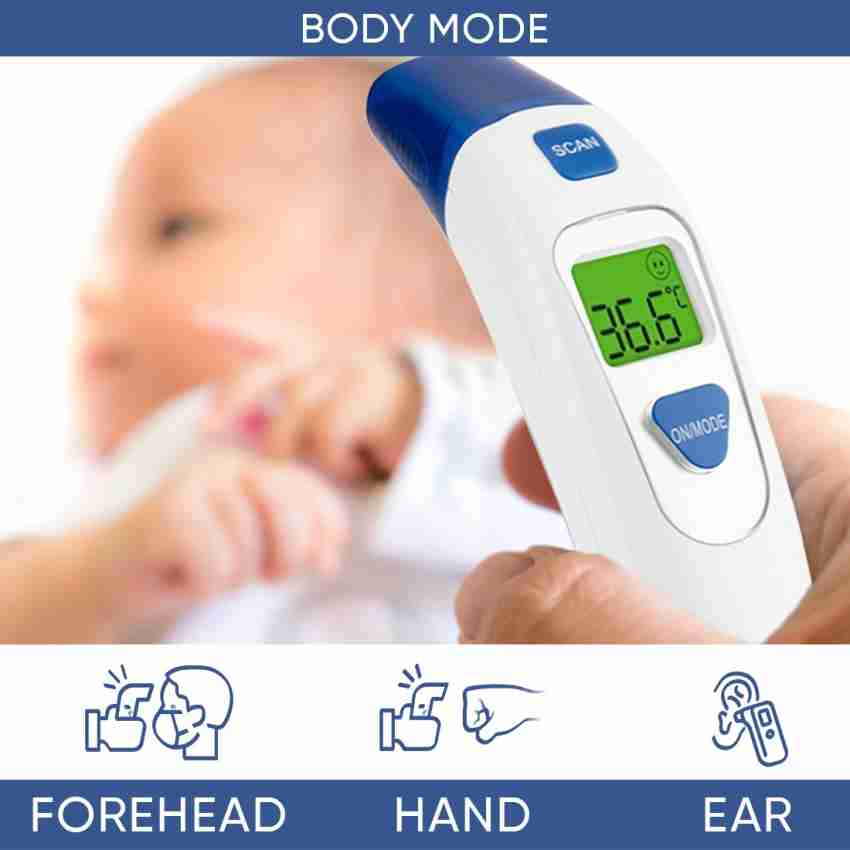 Ozocheck Non-contact Infrared (Ir) Thermometer for Fever Detection   Medical & Home Use 99 Readings Storage Thermometer - Ozocheck 
