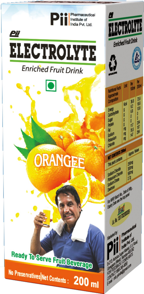Electrolyte orange juice deals