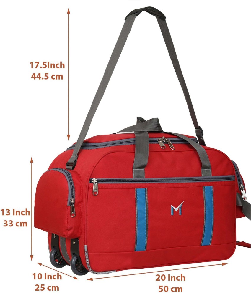 SMS BAG HOUSE (Expandable) Polyester Lightweight 50 L Luggage Travel Duffel  Bag With 2 Wheels