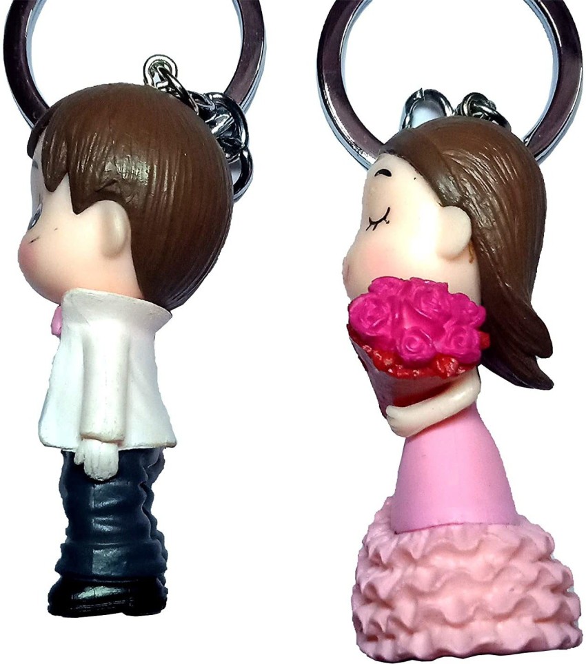 Magic of Gifts Cute Romantic Couple Doll Keychain Married Couples ...