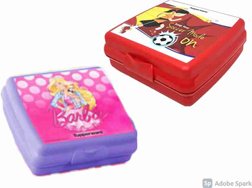 Flipkart s.m.mart Tupperware Sandwich Keeper Barbie Soccer