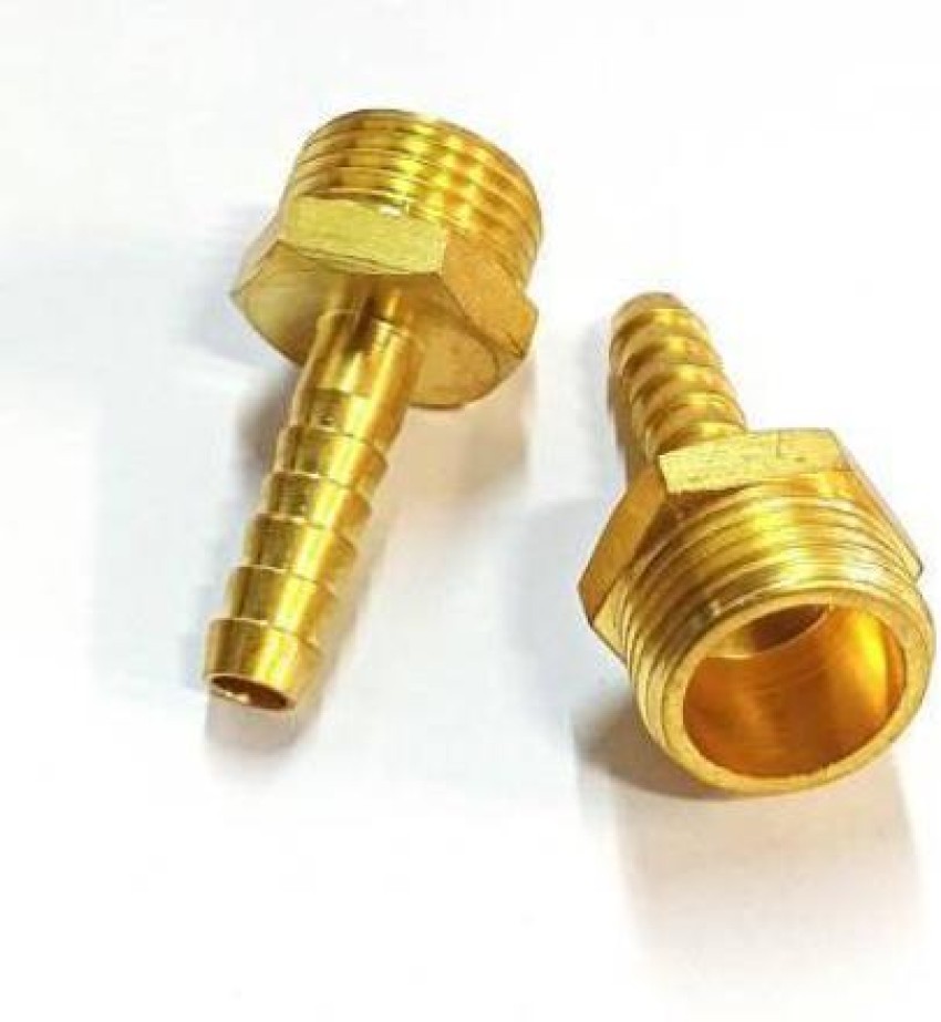Brass Hose Barb Fitting, 3/4 90 Degree Barbed Elbow,2pcs