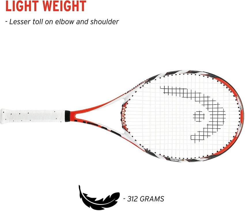 HEAD Microl Radical MP(295gm- 4 3/8) Orange Strung Tennis Racquet