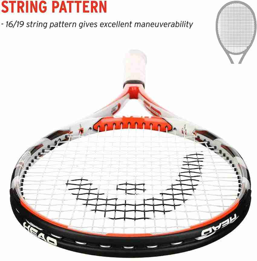 HEAD Microl Radical MP(295gm- 4 3/8) Orange Strung Tennis Racquet