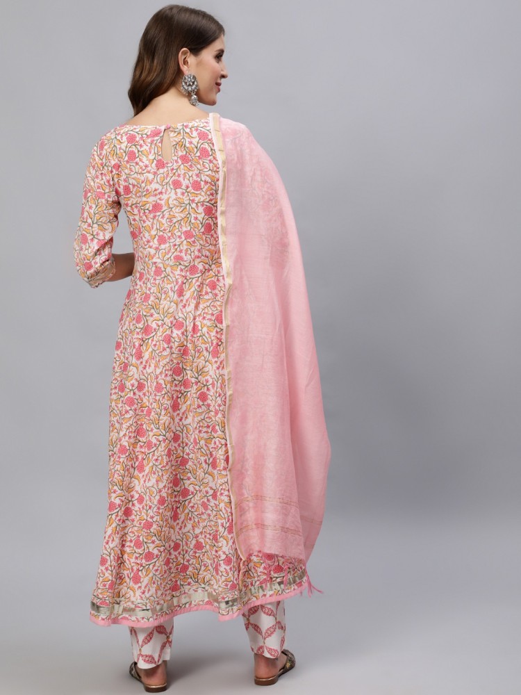 Cotton Printed Red Ladies Kurti Pant Suit, Size: Xl, 180 at Rs 450/set in  Jaipur