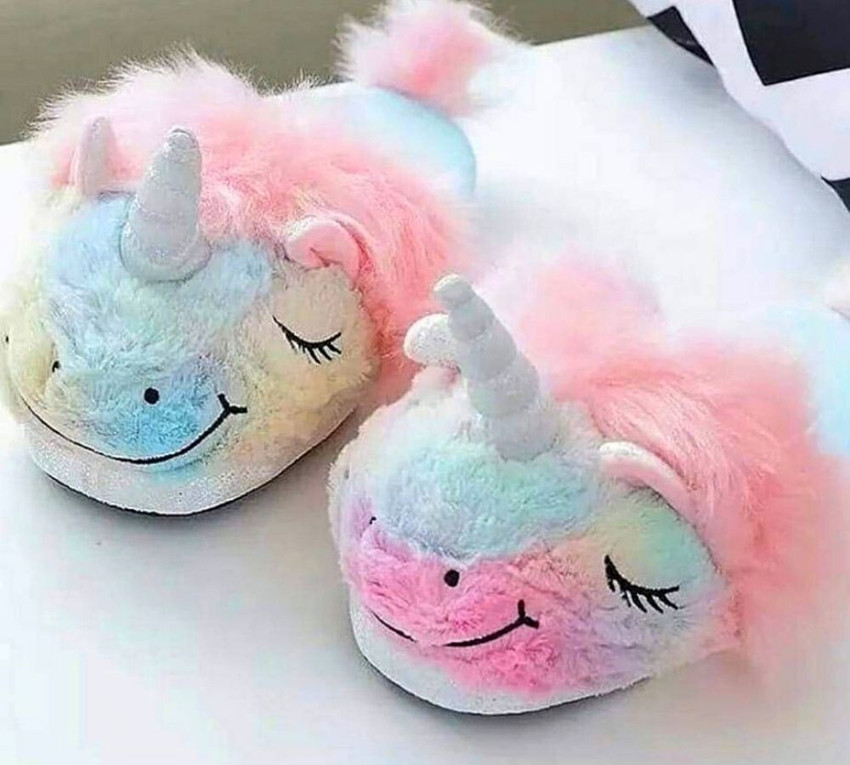 Unicorn slippers for girls top