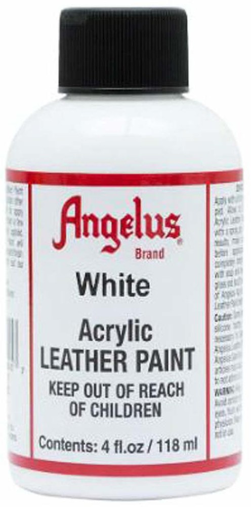  Angelus Acrylic Leather Paint 4oz White : Arts, Crafts