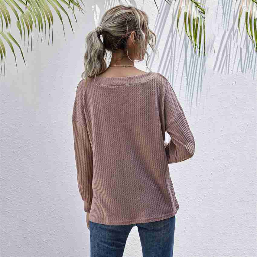 Urbanic Solid Round Neck Casual Women Brown Sweater Buy Urbanic Solid Round Neck Casual Women Brown Sweater Online at Best Prices in India Flipkart