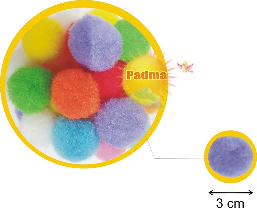 Multicolor Round Glitter Pompom Ball, Quantity Per Pack: 500 Pcs at Rs  150/packet in Mira-Bhayandar