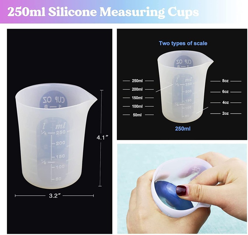 Silicone Cups For Resin Art at Rs 250/set, Silicone Cup in Surat