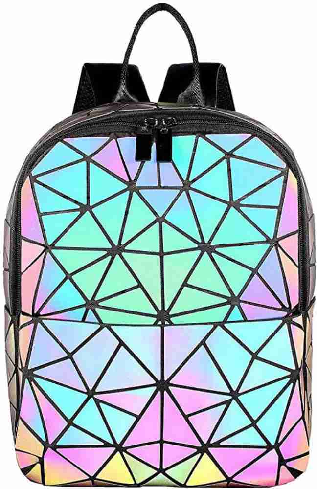 Asge Geometric Luminous Purses and Handbags for Women Holographic  Reflective Crossbody Bag Wallet 