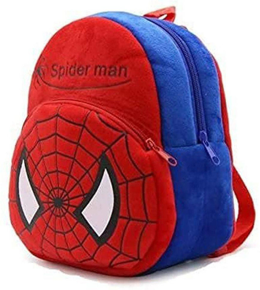 Zuegen Soft Toy Bag SpiderMan Plush Bag For Cute Kids 2 5 Years Plush Bag 11 L Backpack Red Blue Price in India Flipkart