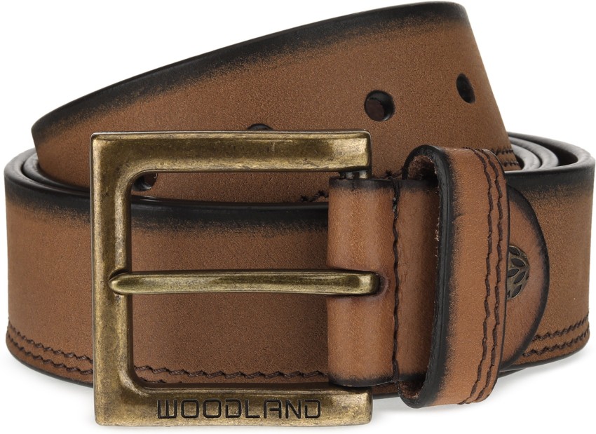 Woodland Tan Casual Leather Belt for Men