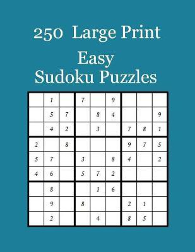 Buy 100 Easy Sudoku Puzzleslarge Printsudoku Printablebrain Online in India  