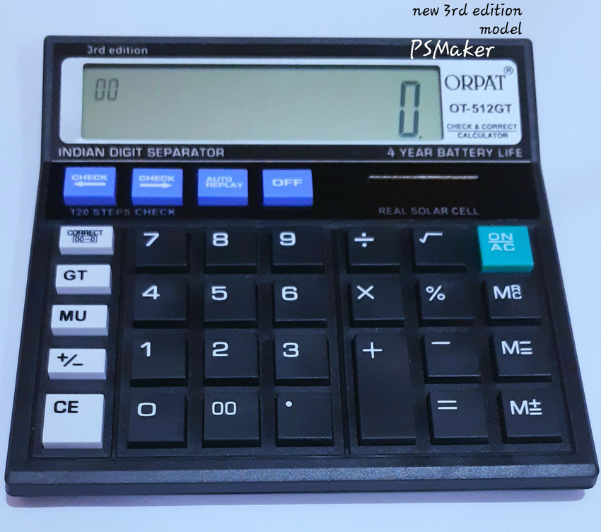 Orpat calculator 2025 battery