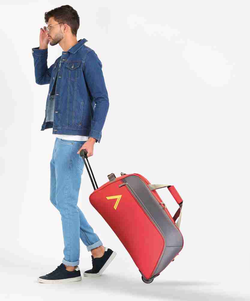 ARISTOCRAT 25 inch 65 cm VOLT NXT DFT 65 Duffel With Wheels Strolley Red Price in India Flipkart