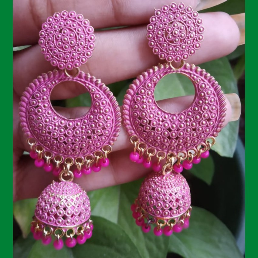 Discover 85+ pink dangle earrings best - 3tdesign.edu.vn