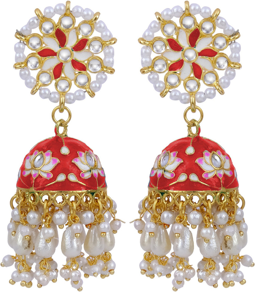 Flipkart Buy CRUNCHY FASHION Meenakari Gold Plated Kundan
