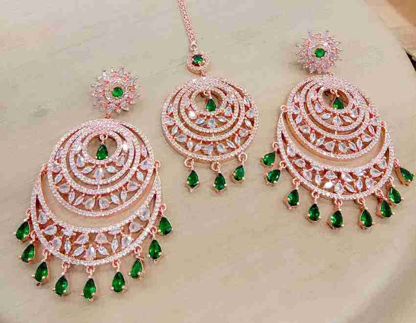 American diamond clearance earrings flipkart