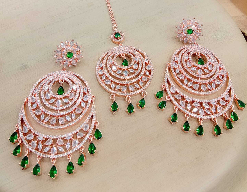 Earring mangtika set deals