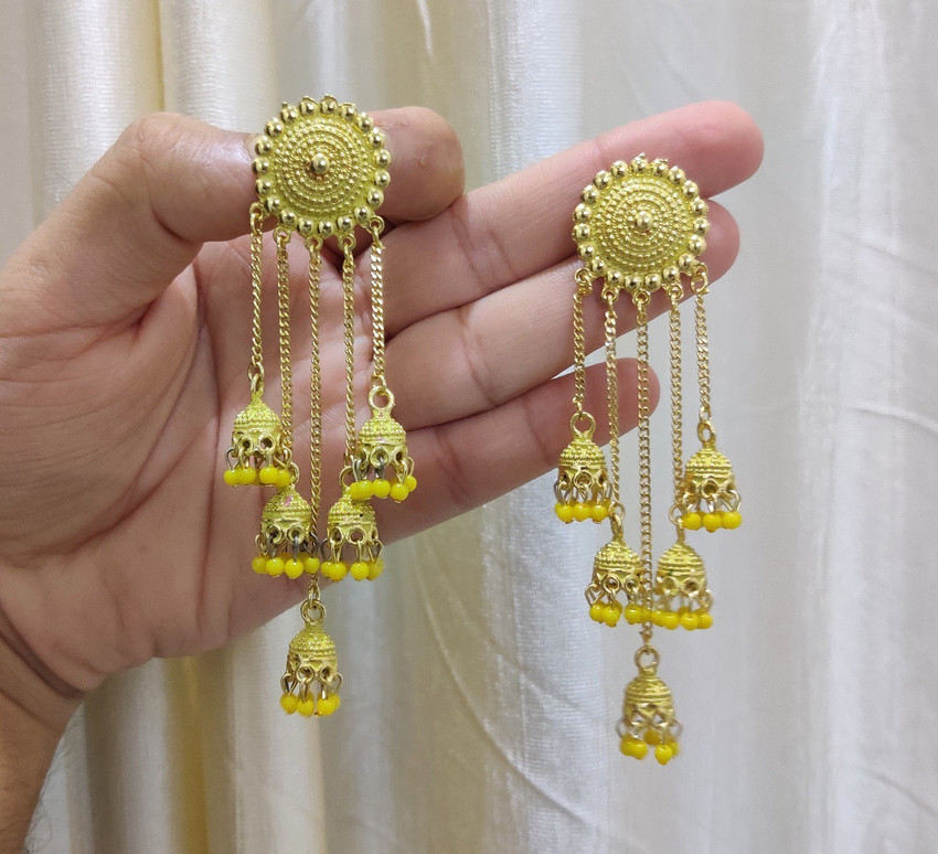 Flipkart Buy MONKDECOR 5 Layer Latkan Earring For Girls and