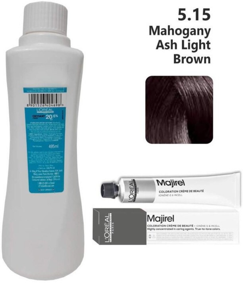 Loreal Inoa Ammonia Free Hair Color 60G 515 Light Ash Mahogany Brown   Beauty Basket