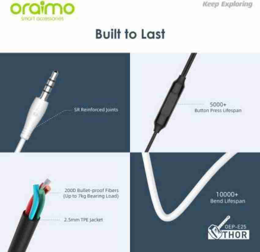 ORAIMO OEP-E21P Wired Headset Price in India - Buy ORAIMO OEP-E21P