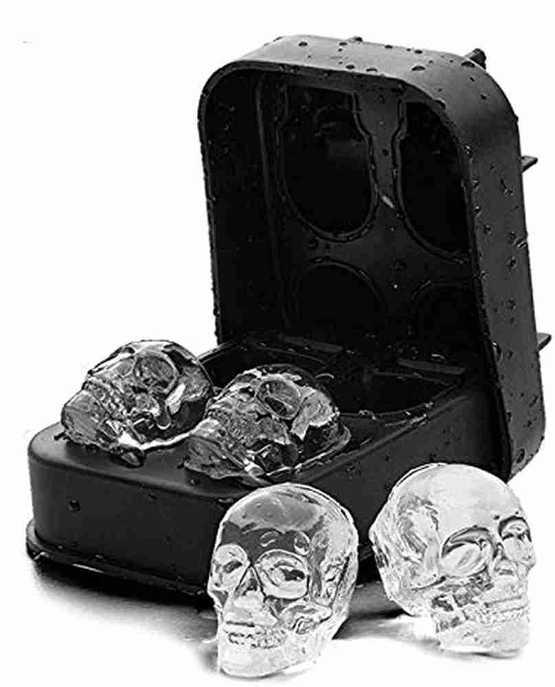 Extra Large 3D Skull Ice Cube Mold Silicone Ice Molds for Whiskey Skull  IceCube