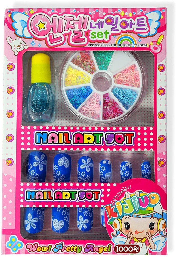 Glitter Letter L nail stickers