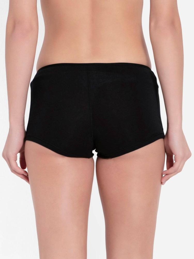 JOCKEY Women Boy Short Black Panty - Buy JOCKEY Women Boy Short