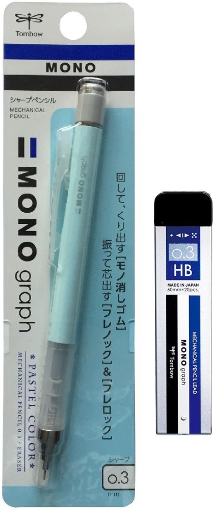 Tombow Mono Graph Mechanical Pencil 0.5mm Pastel Pink Color Barrel