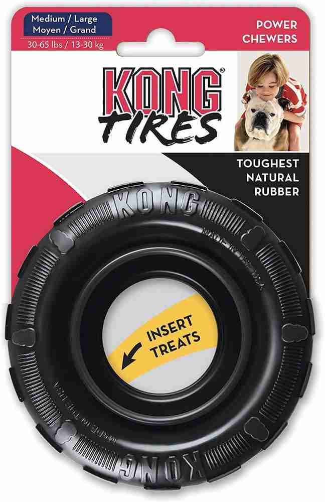Goofy Tails Kong Extreme Tires for Dogs Black Medium Large