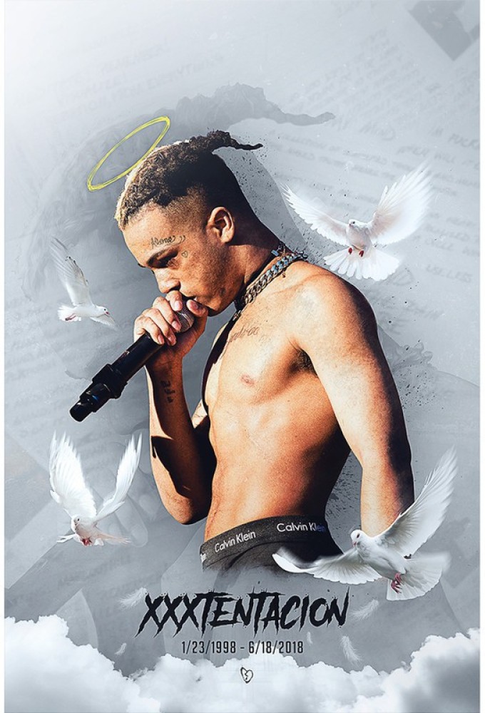 xxxtentacion wall poster size 12x18 Paper Print - Music posters in India -  Buy art, film, design, movie, music, nature and educational  paintings/wallpapers at