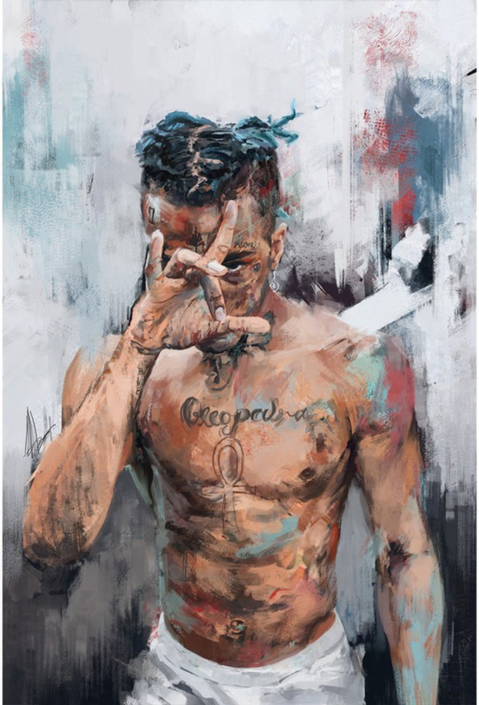 xxxtentacion painting poster Paper Print Personalities posters