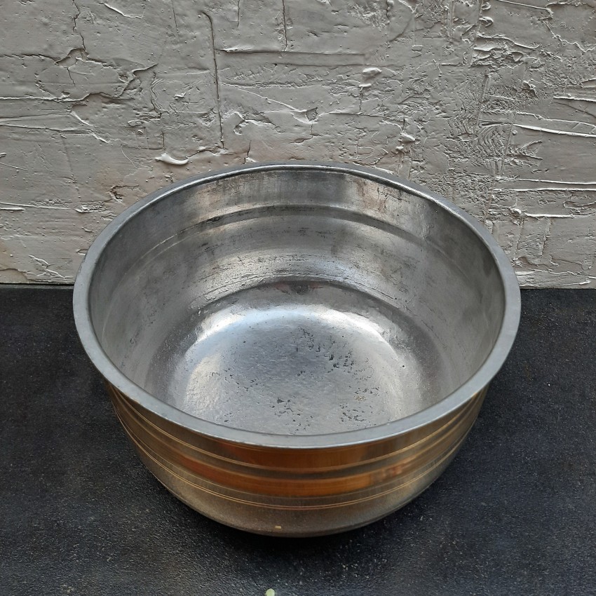 Stainless Steel Curry Biryani Pot Indian Serving Tope Patila Bhagona with  Lid