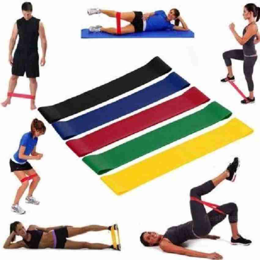 geutejj Loop Resistance bands 5 in 1 bands best for excercise and gym in home Resistance Tube Buy geutejj Loop Resistance bands 5 in 1 bands best for excercise